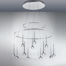 Светильник подвесной Axo Light Италия Fairy Fairy SP FAIR 12 + ANELLO FAIRY 060&100 Хромированный алюминий - CR