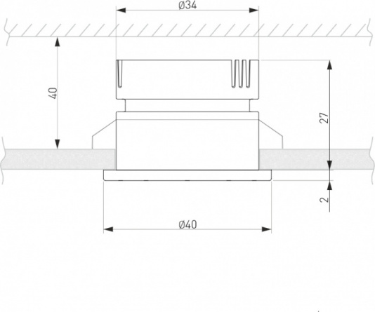 Точечный светильник Kary 25025/LED 3W 4200K WH белый фото 2