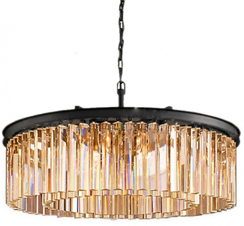 Подвесная люстра 1920s Odeon 9513P/600R black/amber фото 1