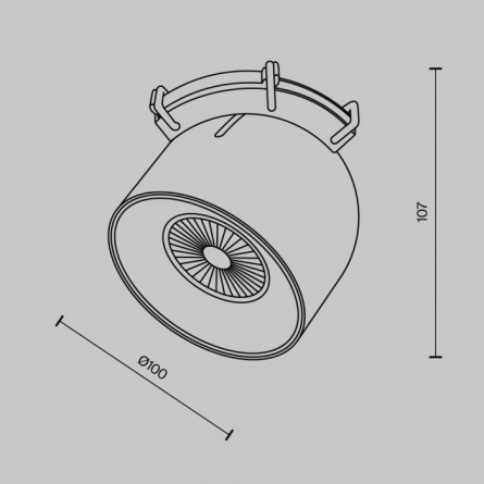 Трековый светильник Cup TR124B-12W3K-M-B фото 3