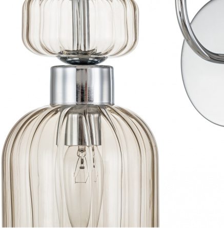 Бра Gloss 1141/1A Chrome/Beige фото 2