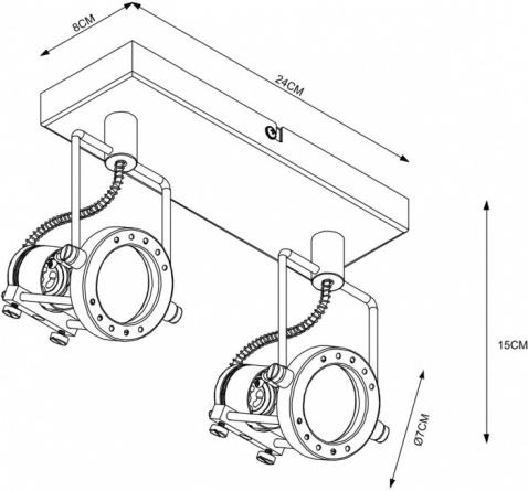 Спот Costruttore A4300AP-2WH фото 2